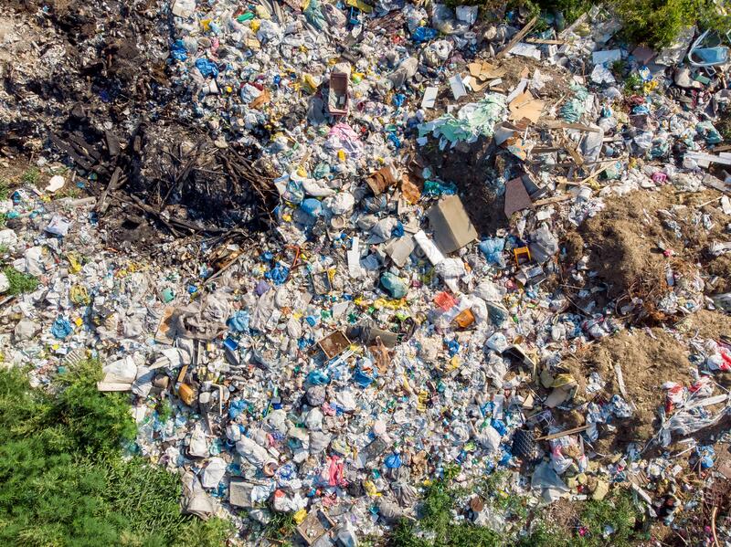 heavy plastic pollution from invasive humans